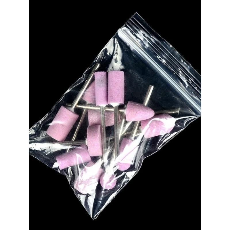 12Pc Silicone Milling Cutter Nail Art Electric File Drill Bits Polishing Grinding Head Manicure Pedicure Machines Tool Accessory