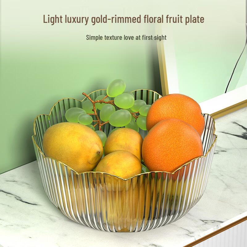 ZISIZ Striped Smoky Grey Enamel Salad & Fruit Bowl Set