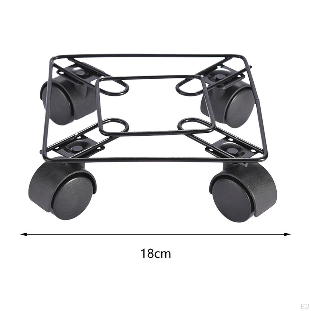 Square Potted Plant Mover Stand with Wheels Pallet Trolley Tray Roller Indoor Outdoor