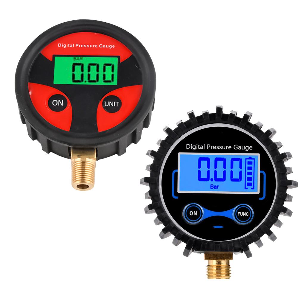 0-200PSI Digital Tyre Tire Air Pressure Gauge LCD Manometer Pressure Gauge With LED&WithOut LED Light For Car Truck Motorcycle