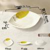 Melamine Rectangular Porcelain-Style Plate for Hot Pot & Side Dishes