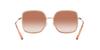 Coach Sunglasses HC7139BD Rose Gold with Pink Gradient Size 58 Glitter/Pink Lenses,
