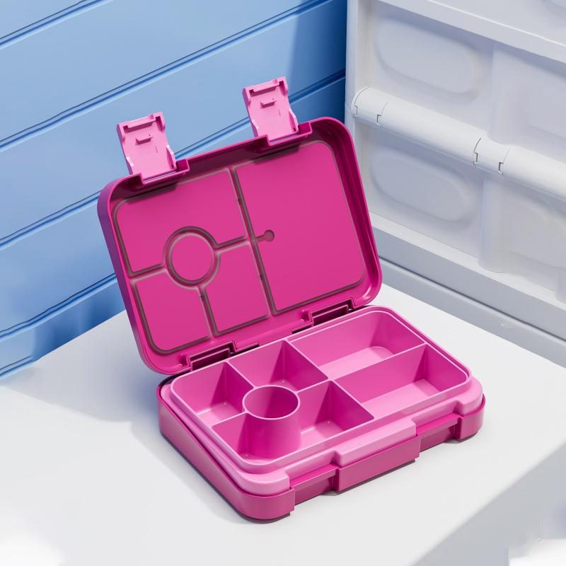 810ml Matboks for barn Bærbar Delt Mikrobølgeovn Bento-boks BPA-fri Lekkasjesikker Matbeholder for Tilbake til skolen Kjøkken