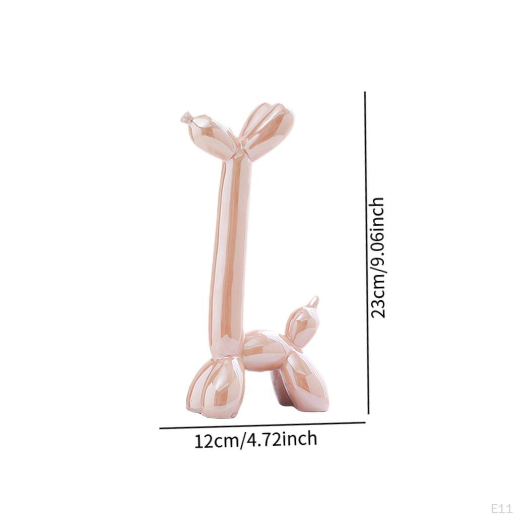 Balloon Dog Sculpture Desktop Collectible Figurine for Bedroom Indoor Office
