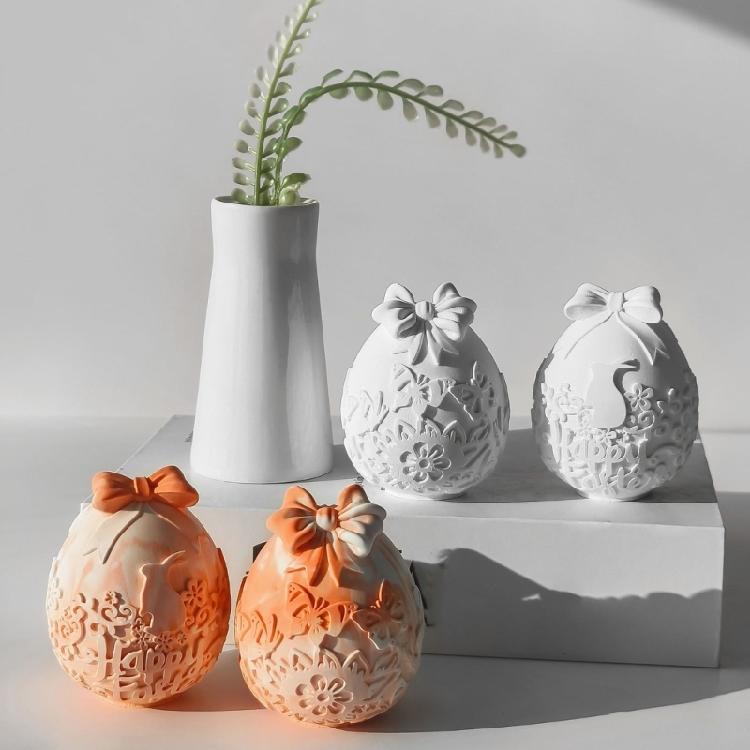 Easter Themed Silicone Scented Candle Ornament Mold For Handmade Candle And Decorations With Easy Cleaning