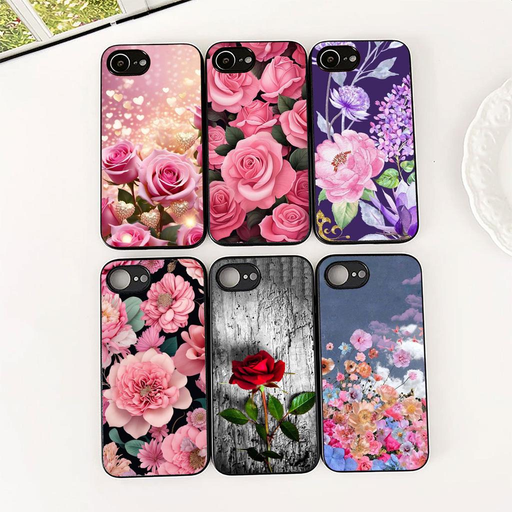 Cover for Xiaomi Poco C75 C65 C85 X7 X6 M8 F7 F8 Ultra F6 Pro Casing Phone Case Red Rose Flower Elegant Bloom Pink Peony