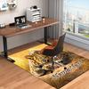 1PC Custom Name Leopard Wild Theme Floor Mat Ideal for Living Room, Game Rooms, Office, Bedroom,Floor Mat Playful Design