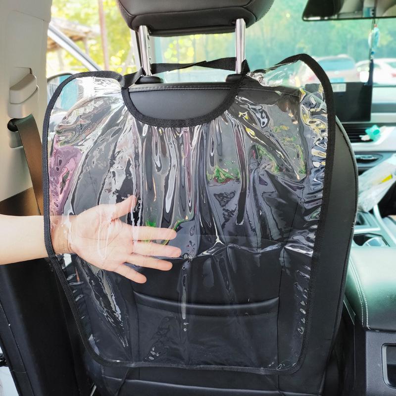 Children's Backseat Anti-Kick Pad: Transparent, Wash-Free, and Anti-Dirty Protective Cover