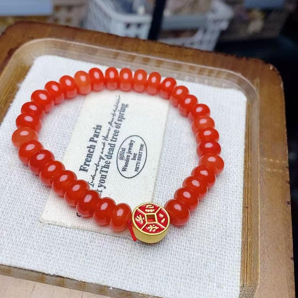 Exquisite Quartzite Abacus Bead Bracelet: Simple, Versatile, Unisex Fashion Accessory