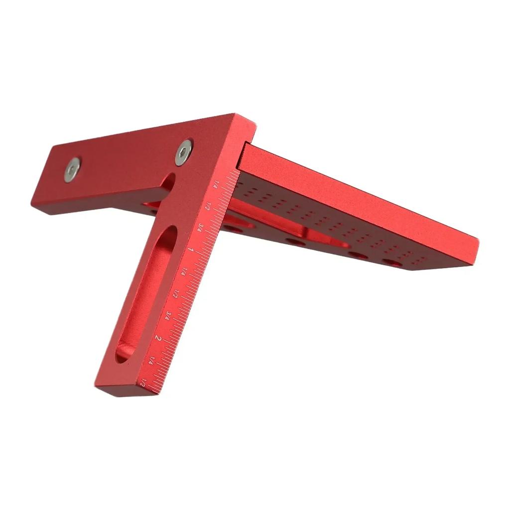 Woodworking Miter Triangular Ruler Aluminum Alloy Square Protractor Imperial Hand Tools Power Tool Accessories Household Supplie