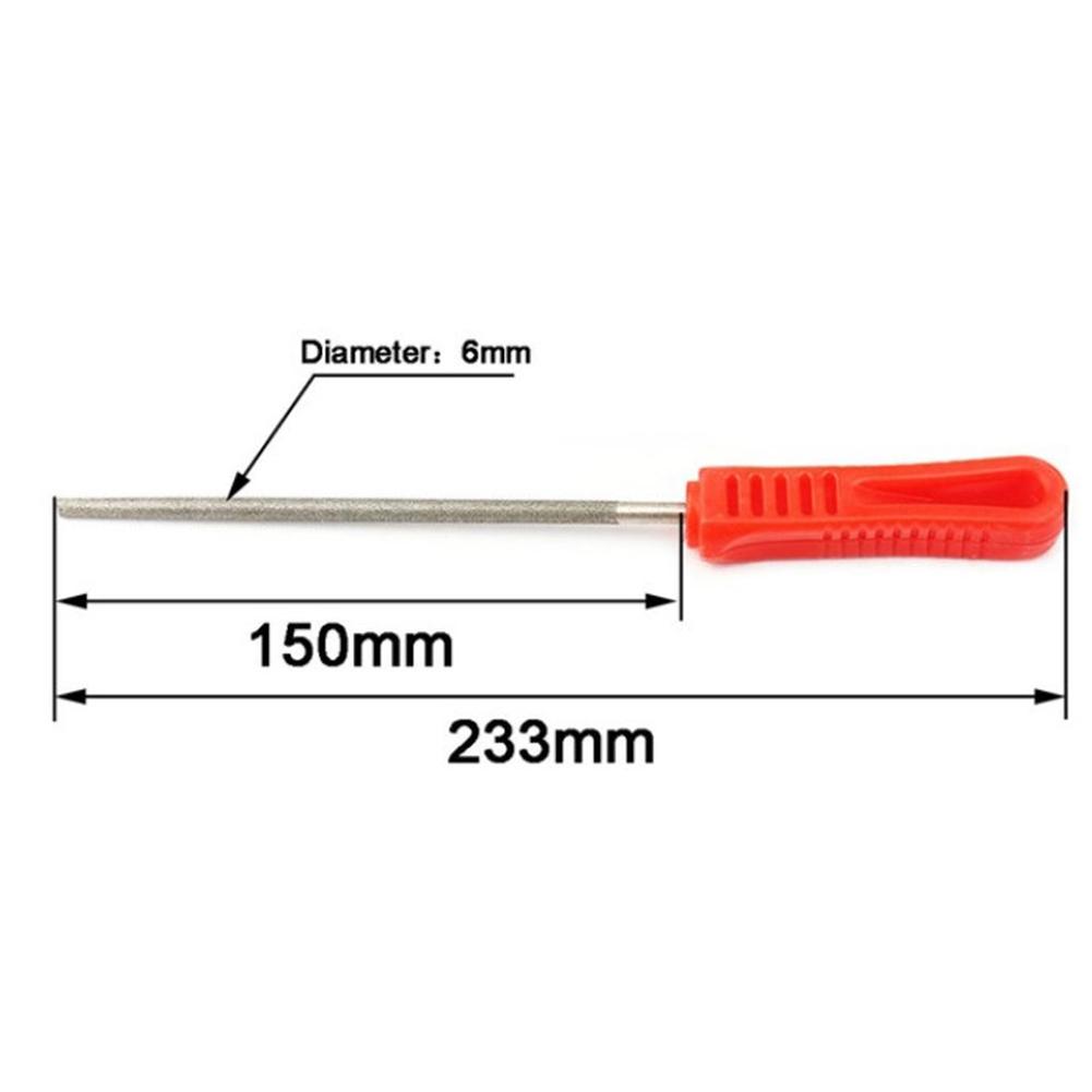 6inch Diamond Files Flat Flat/Half Round/Round/Triangle Half Round Needle File Round 150mm/6inch Variety Of Head