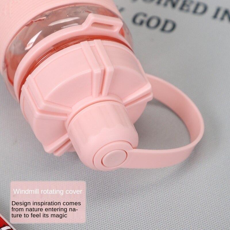 600/1000/1500ml/2000 Cană pentru spațiu în aer liber de mare capacitate, cu paie, cană de apă din plastic pentru studenți, ceașcă portabilă pentru sport în aer liber, sticlă de apă cu picătură