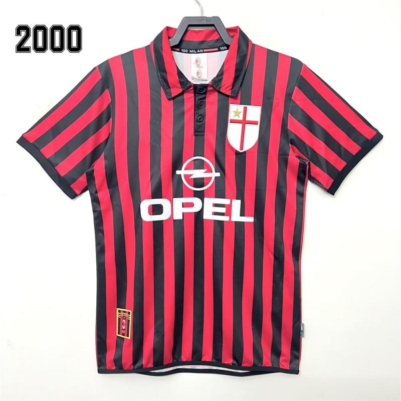 

Retro Jerseys AC Football Clothes Shirts Thai Version A Goods Home Away Short-sleeved Men s T-shirt Kaka Ronaldinho Nostalgia S