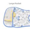 Waterproof Cartoon Baby Bib - Adjustable EVA Cotton Feeding Bib for Boys & Girls