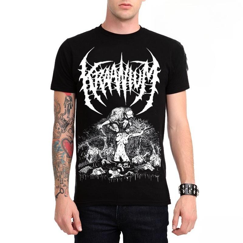 Iron Fist Rock T-shirt Male Cruel Death Metal Band Hip Hop European and American Street Loose Plus Size Ins