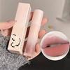 Velvet Matte Lip Mud Lipstick Bears Waterproof Long Lasting Smooth Lip Gloss Women Lips Make Up Korean Cosmetics Chestnuts Brown