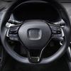 For Honda Accord 10Th Gen 2018     ABS Carbon Fiber Steering Wheel Cover Trim, Fit Sedan LX Sport EX-L Touring Hybrid, 2Pcs