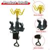 Holder Stand Sturdy Adjustable Table Edge Clamp Holds 4 Airbrushes
