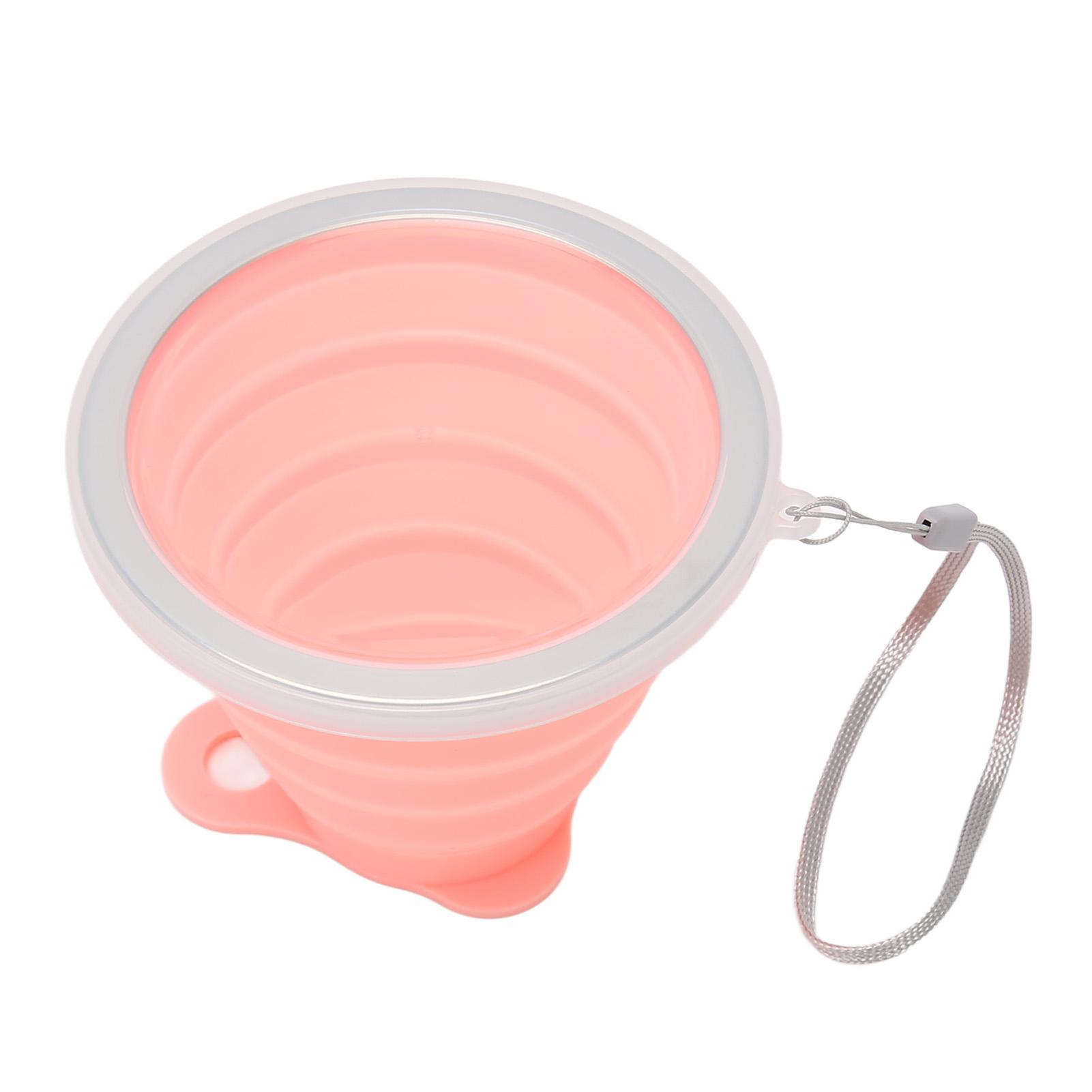 

Складная силиконовая кружка с крышкой 270 мл, пищевая, многоразовая, гибкая, складная, для путешествий L(for 6.5-9kg) розовый