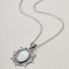 Bohemian Sunflower Moonstone Pendant Necklace Elegant Accessory for Women for Daily Wear & Parties, All-Season  Jewelry