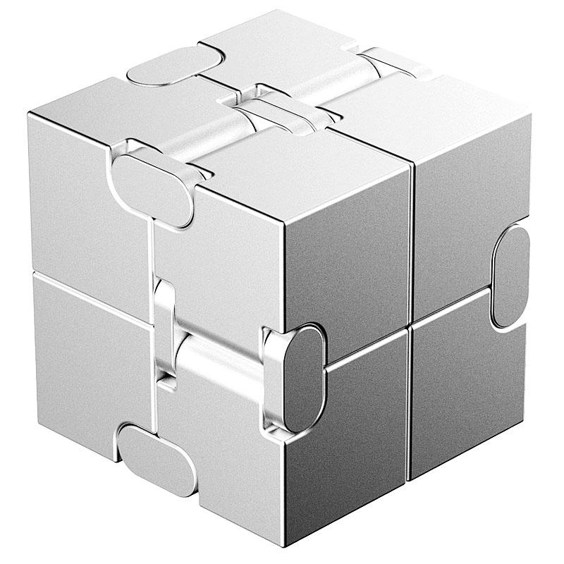 Metal Magic Cube Stress Relief Toy Cube Portable Educational Toys Decompresses Relax Toys for Children Adults Birthday Gift