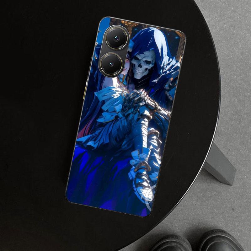 Albedo Overlord Anime Phone Case Cover for Xiaomi Poco X6 X5 X7 Pro F7 Ultra Redmi 15C 15 13C 13 12C 12 10C 10 10A 9C 9A 9T 9 Co