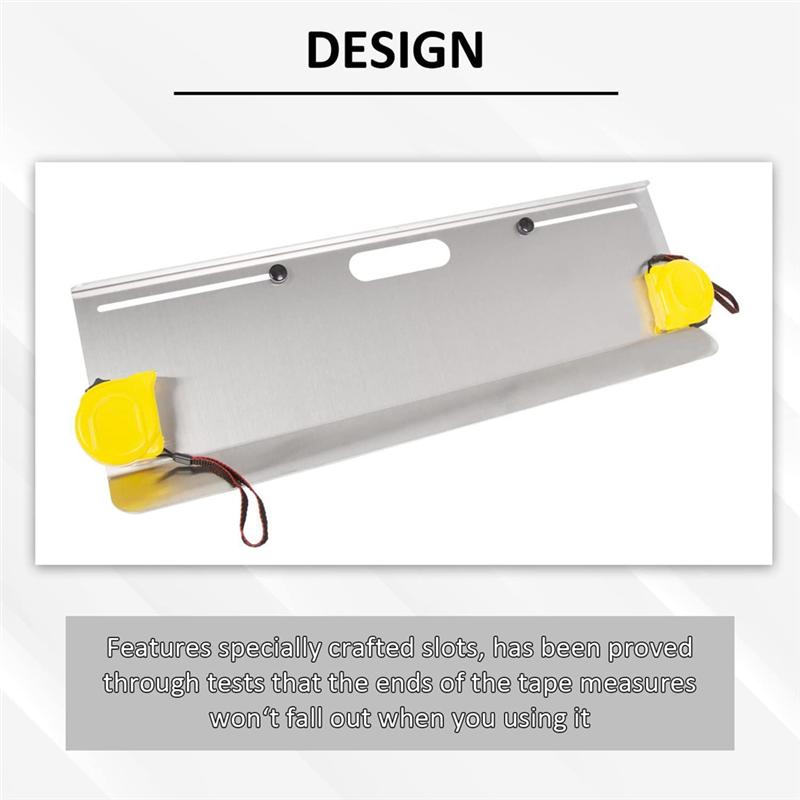 NEW-Automotive Toe Alignment Tool, 2-Piece Toe Plates Set With Measuring Tapes Included