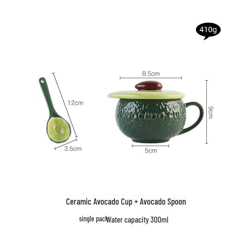 Adorable Pumpkin Ceramic Mug Set with Lid & Spoon for Students