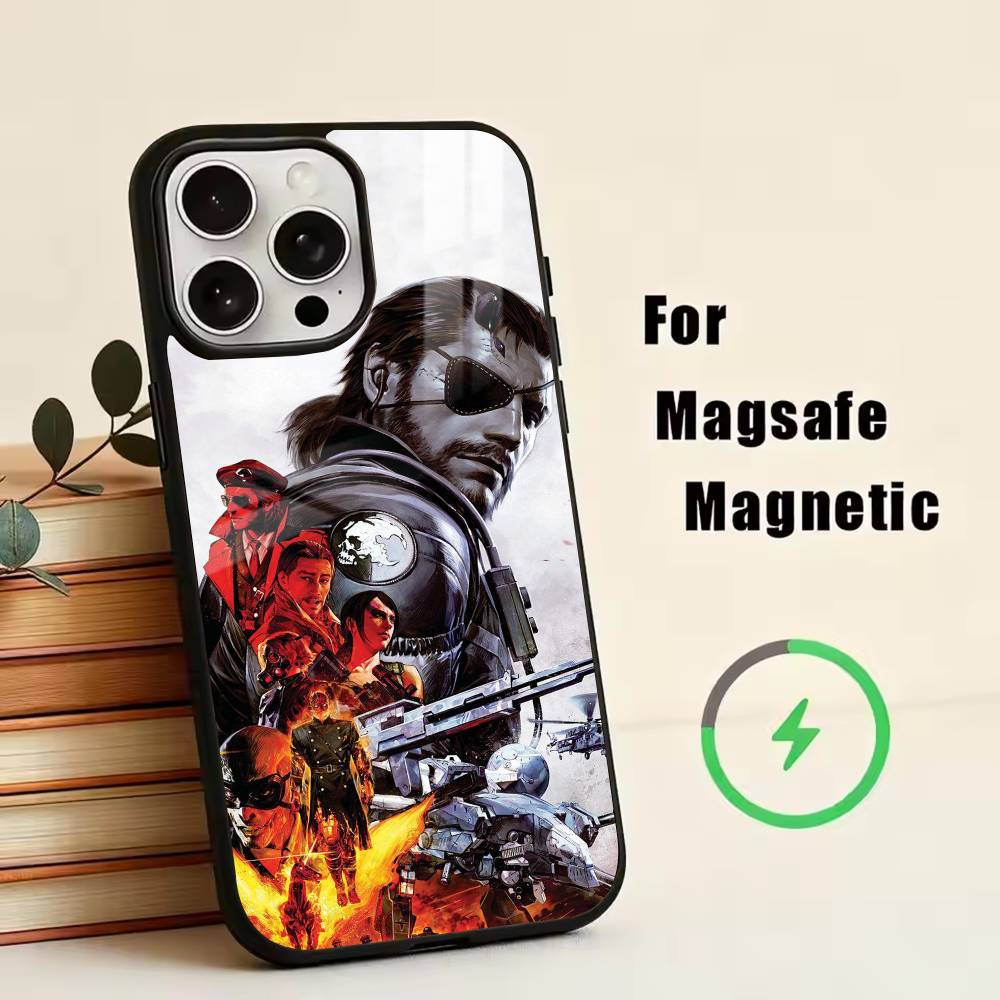 GM-Metal Gear Solid1 Handyhülle Für iPhone17,16,15,14,13,12,11 Plus,Pro Magnetisch Für Magsafe Kabelloses Laden