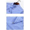 Cel mai vândut transfrontalier Cămașă cu mânecă lungă în carouri 100% bumbac pentru bărbați, Cămașă casual clasică cu nasturi, model Gingham Vichy