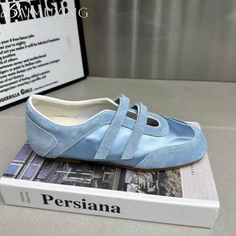 Fashion Marie Janes Flat Sandals Women Ballet Shoes Casual Sneakers Summer 2025 Trend Shallow Loafers Comfort Soft Sole Zapatos Mujer