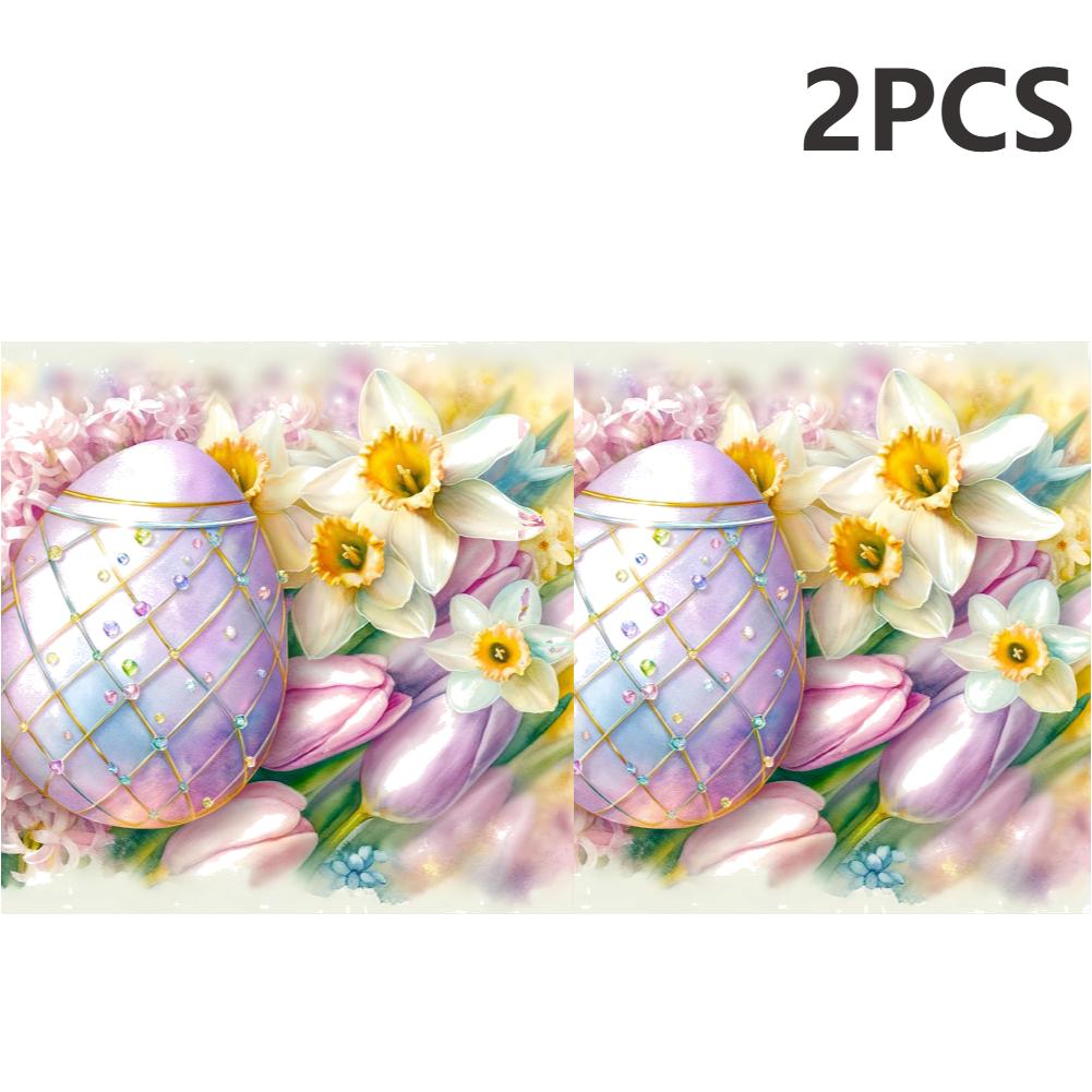 2PC 5D DIY Full Round Drill Diamond Painting 2025 Easter Kit 30x30cm Household Decor Art HandCraft Deco for Bedroom Living Room