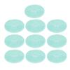 10pcs Makeup Brush Cleaning Mat Round Portable Silicone Cosmetic Brush Cleaner Pad for Sponge