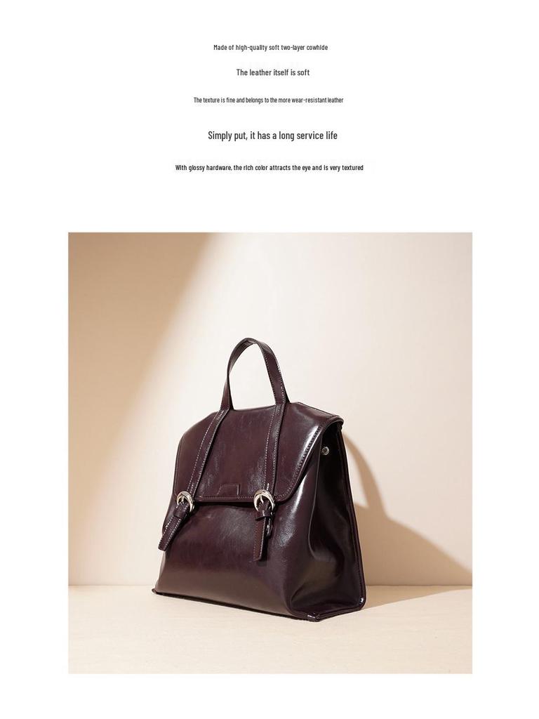2025 Echtes Leder Vielseitige Damenmode Rucksack Handtasche