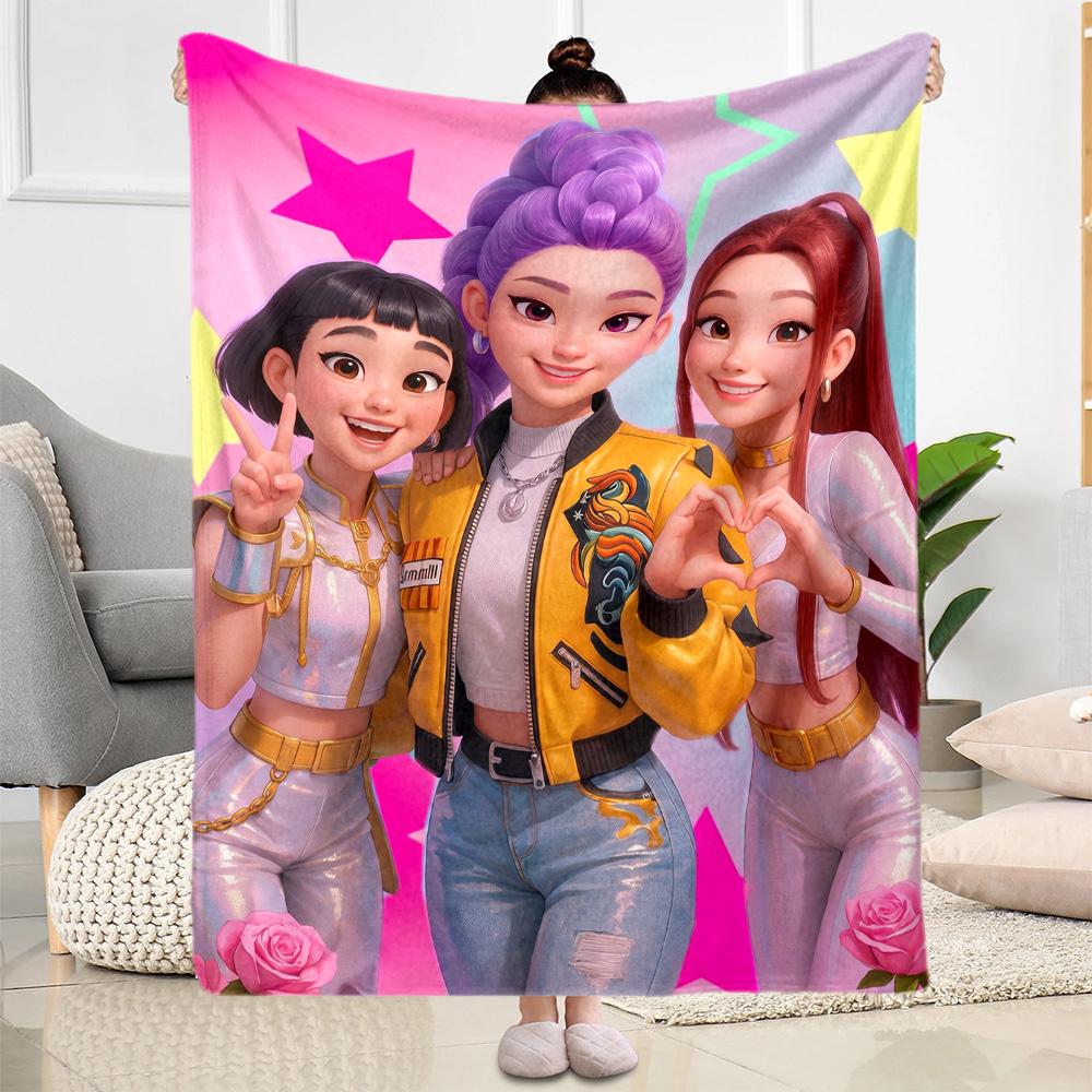 Huntrx Cyberpunk Fashion Blanket Comfortable Perfect for Sofa Seaside Bed for All Seasons Modern Style Unique Gift for Family and Friends Camping