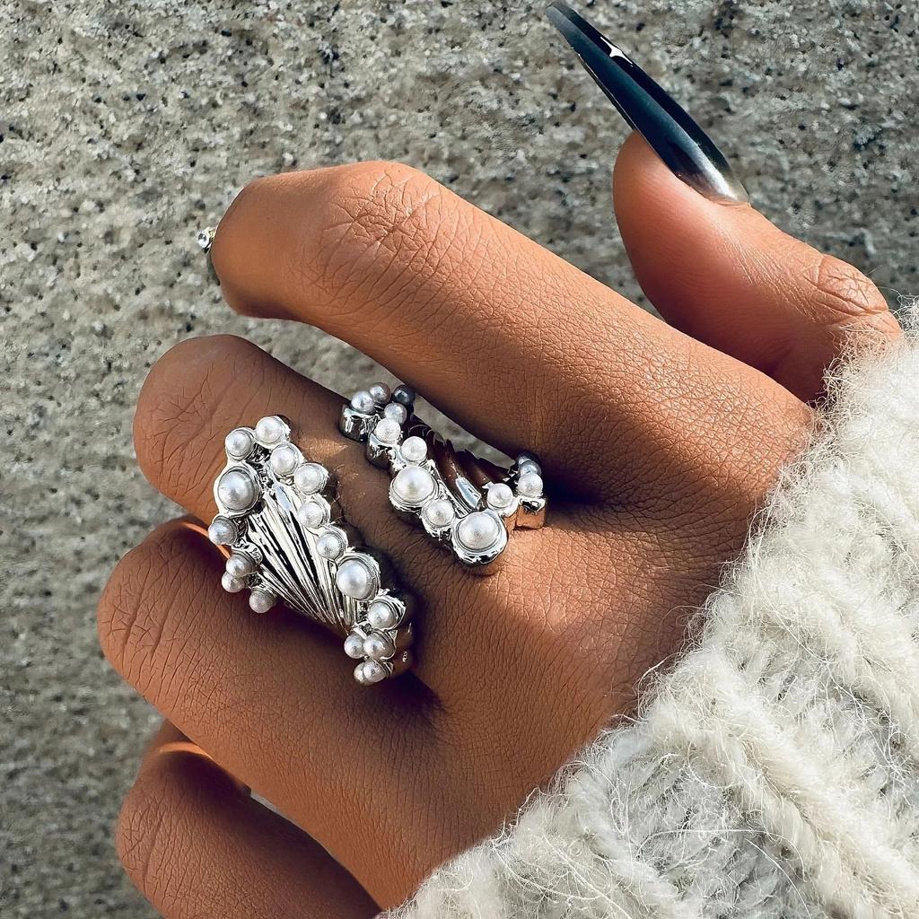 Sweet Pink Drop Oil Cherry Blossom Adjustable Open Ring for Women Niche Three Flower Design Sense Index Finger Ring 2026 Jewelry