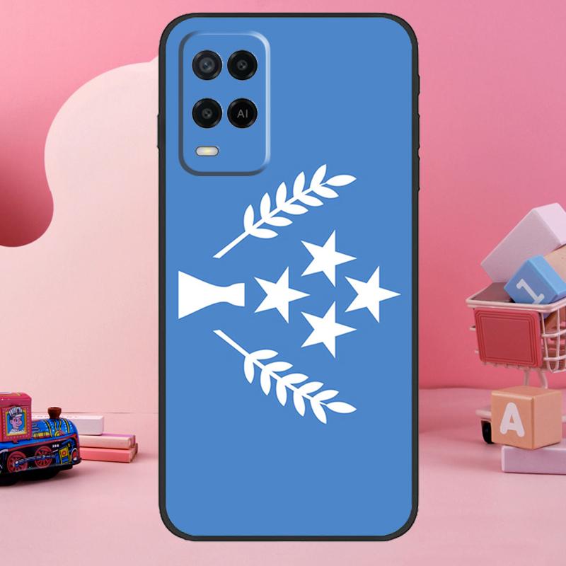 Kosrae Flag Case For Oppo A98 A78 A18 A38 A58 A60 A80 A40 A77 A57 A17 A74 A54 A94 A96 A76 A16 A15 A5 Pro