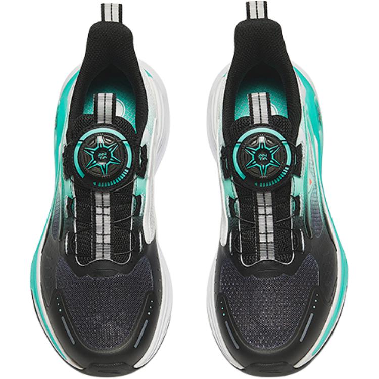 Anta Kids Hailang Knob Comfortable Non-Slip Wear-Resistant Breathable Low-Top Running Shoes Men running shoes Black Purple 312435512