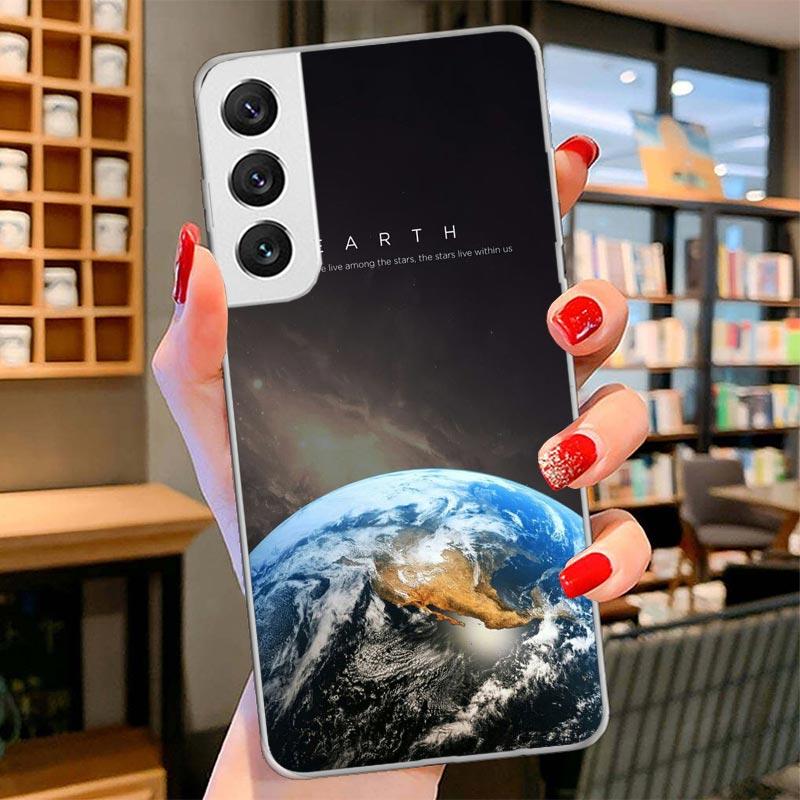 

Earth Stars Space Cover Phone Case For Samsung Galaxy S26 S25 Edge S24 Ultra S23 S22 Plus S21 S20 FE Soft Fundas Shell Galaxy S2 Samsung S25 Plus