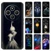 Luxury Painted Cover For Poco C75 Phone Case PocoC75 for Xiaomi Poco C75 C 75 Cases Silicone Bumper Black Back Cover Coque Funda