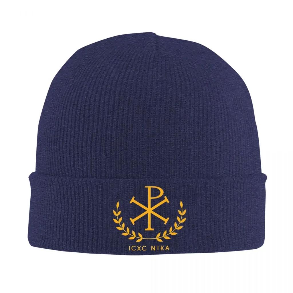 Chi Rho ICXC NIKA Beanie Hats Casual Caps Men Women Unisex Outdoor Sport Knit Hat Autumn Custom Head Wrap Beanie Hat