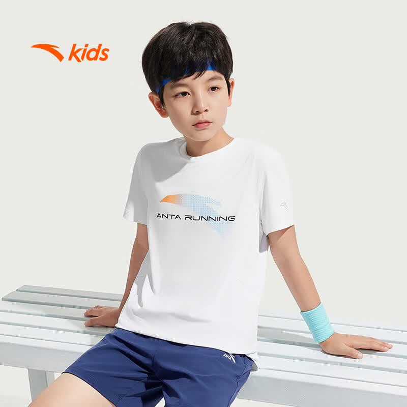 ANTA Kids Boys' Breathable Cooling Short Sleeve T-Shirt