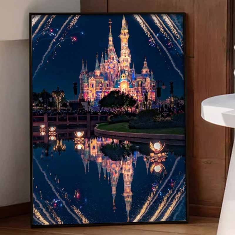 Disney Diamond Painting 5D DIY Castle Diamond Painting Art Diamond Painting Kit Adult/Beginner Gift Idea Creative Home Decor