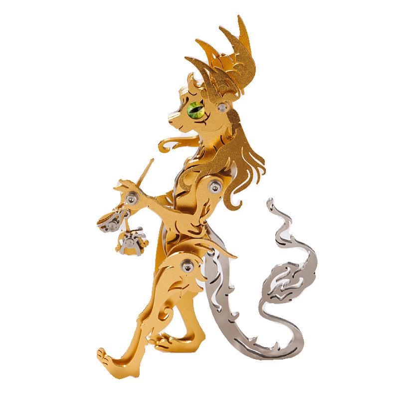 3D Puzzle Cartoon Metal Model Building Kits for Adults Mechanical Animals Jigsaw DIY Assembly Toy Children Gift P521