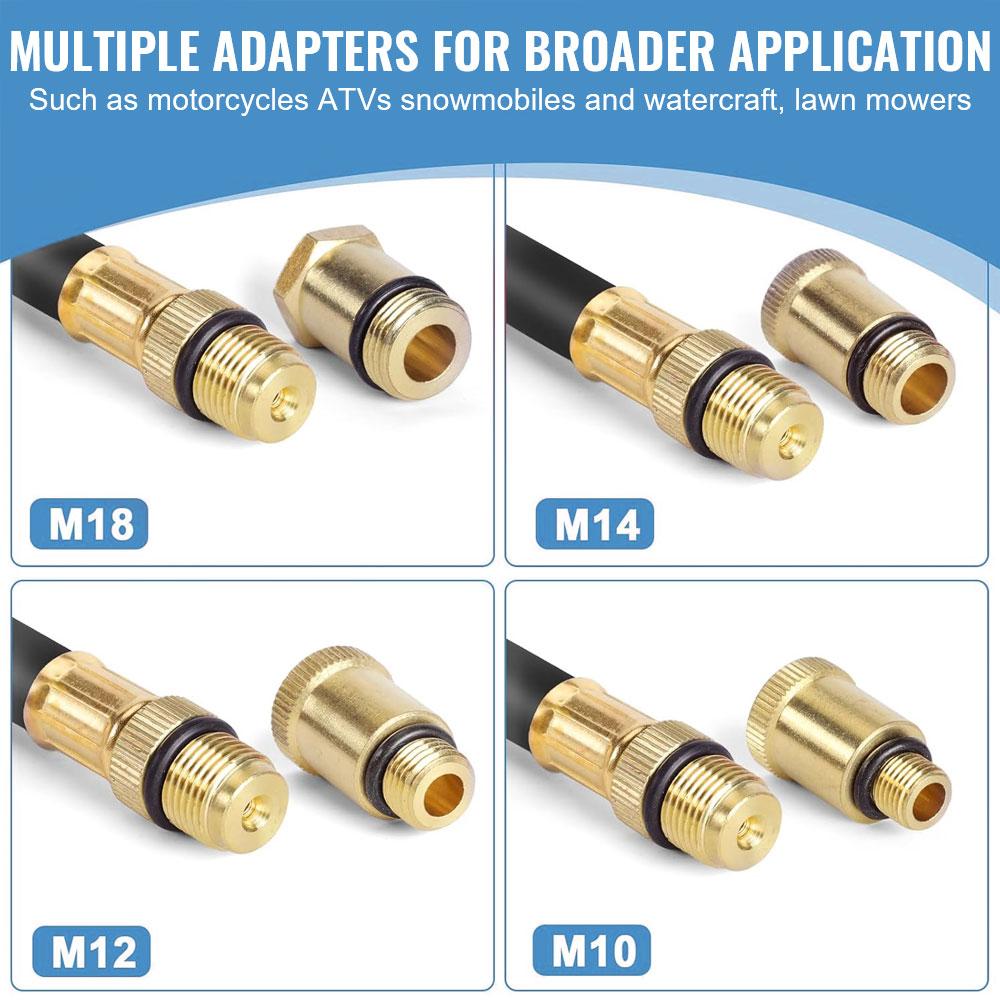 Manometr Zestaw Testera Cylindrów Samochodowych Miernik Kompresji Silnika Benzynowego z Adapterami M10 M12 M14 M18 Narzędzia Samochodowe
