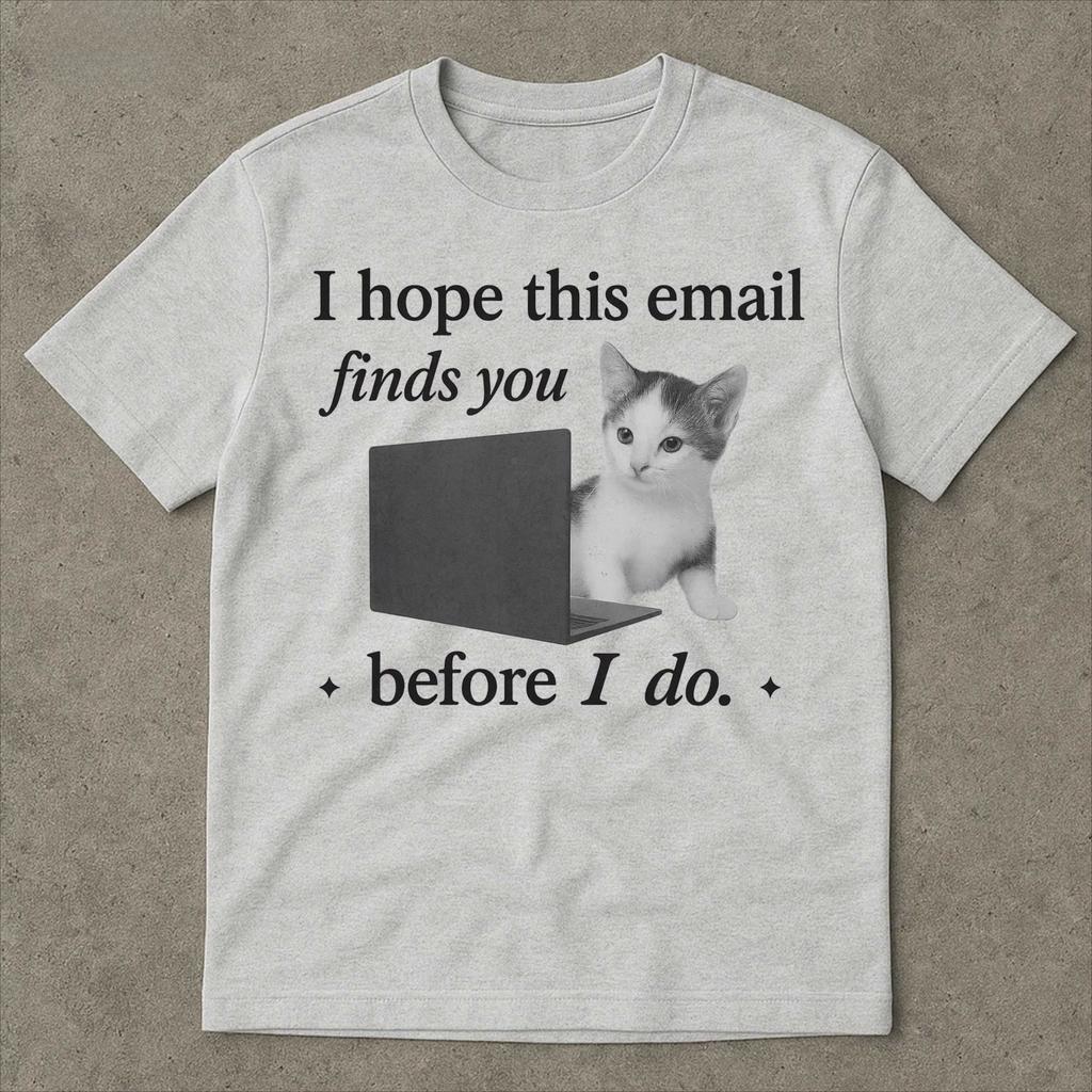 Funny Cat Meme Shirt - Brain Rot Ironic Funny Meme T-ShirtStupid Funny Shirts Soft Cotton Fabric Versatile for Daily Looks