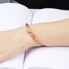 New Titanium Steel Bracelet European and American Simple Three-Color Cable Bracelet