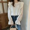 New Arrivals Open Run Mipor Blouse White Sheer