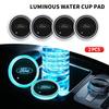 Heißes Buntes LED Auto Becherhalter Licht Auto Untersetzer Flasche Atmosphäre Licht Matten Für Ford Focus 2 3 Mondeo Fiesta Kuga Escort Expl