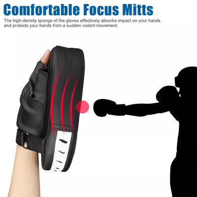 Lote de 2 guantes de kickboxing para hombre, almohadillas para golpear, bolsa para MMA, PU, karate, Muay Thai, lucha libre, Sanda, entrenamiento, equipo para adultos y niños.